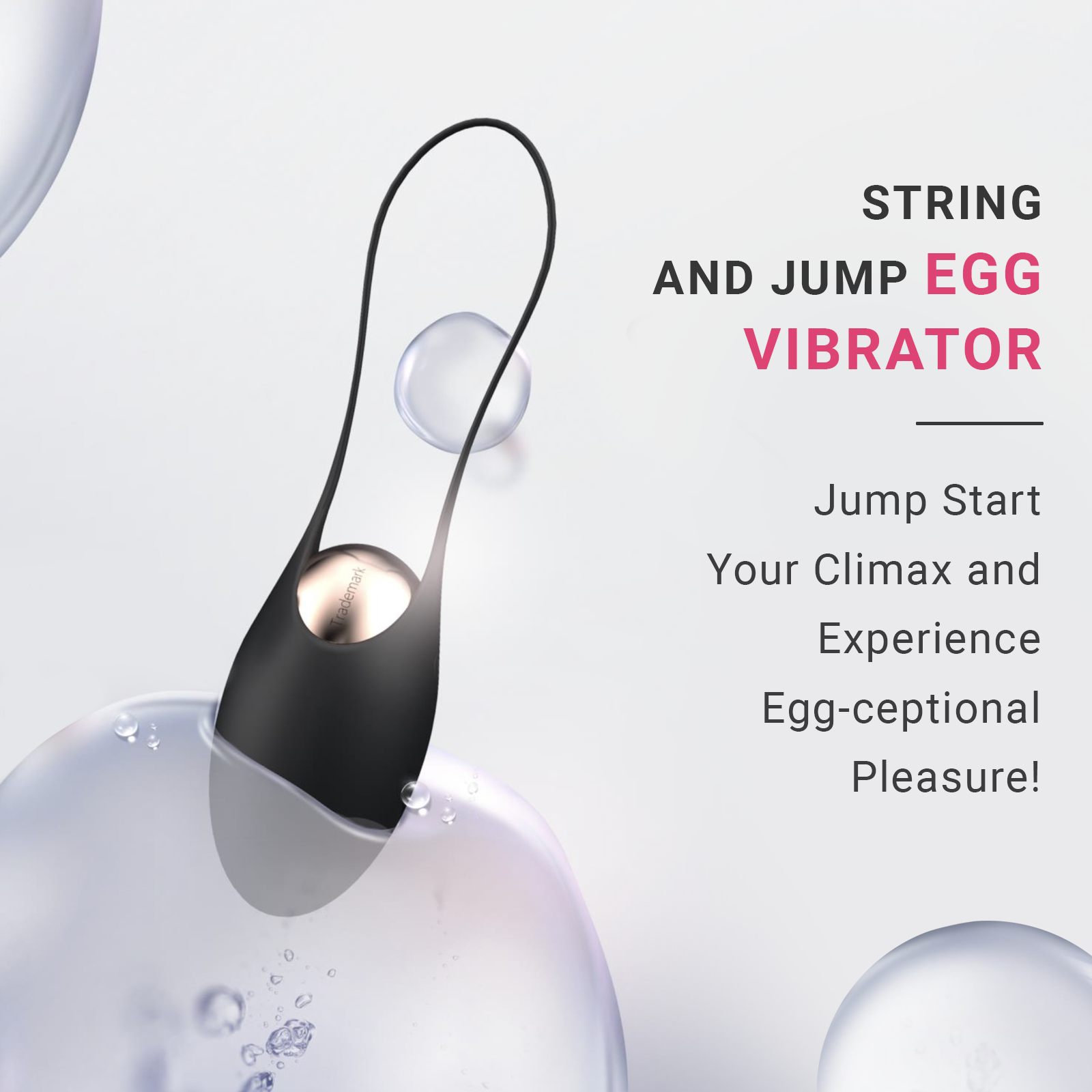 String and Jump Egg Vibrator - Feather Wellness String and Jump Egg Vibrator - Feather Wellness