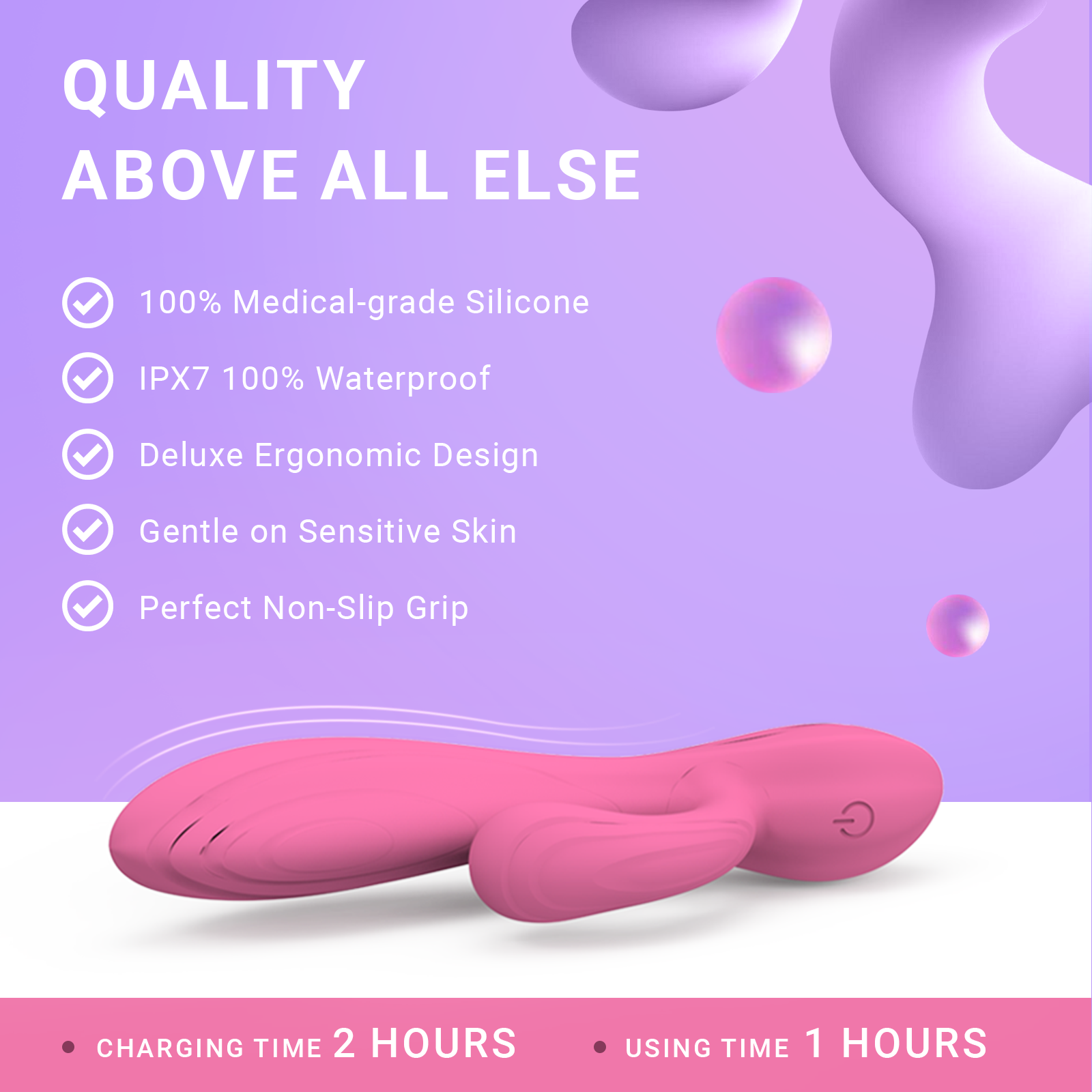 Dual Head Vibrator - Feather Wellness Dual Head Vibrator - Feather Wellness