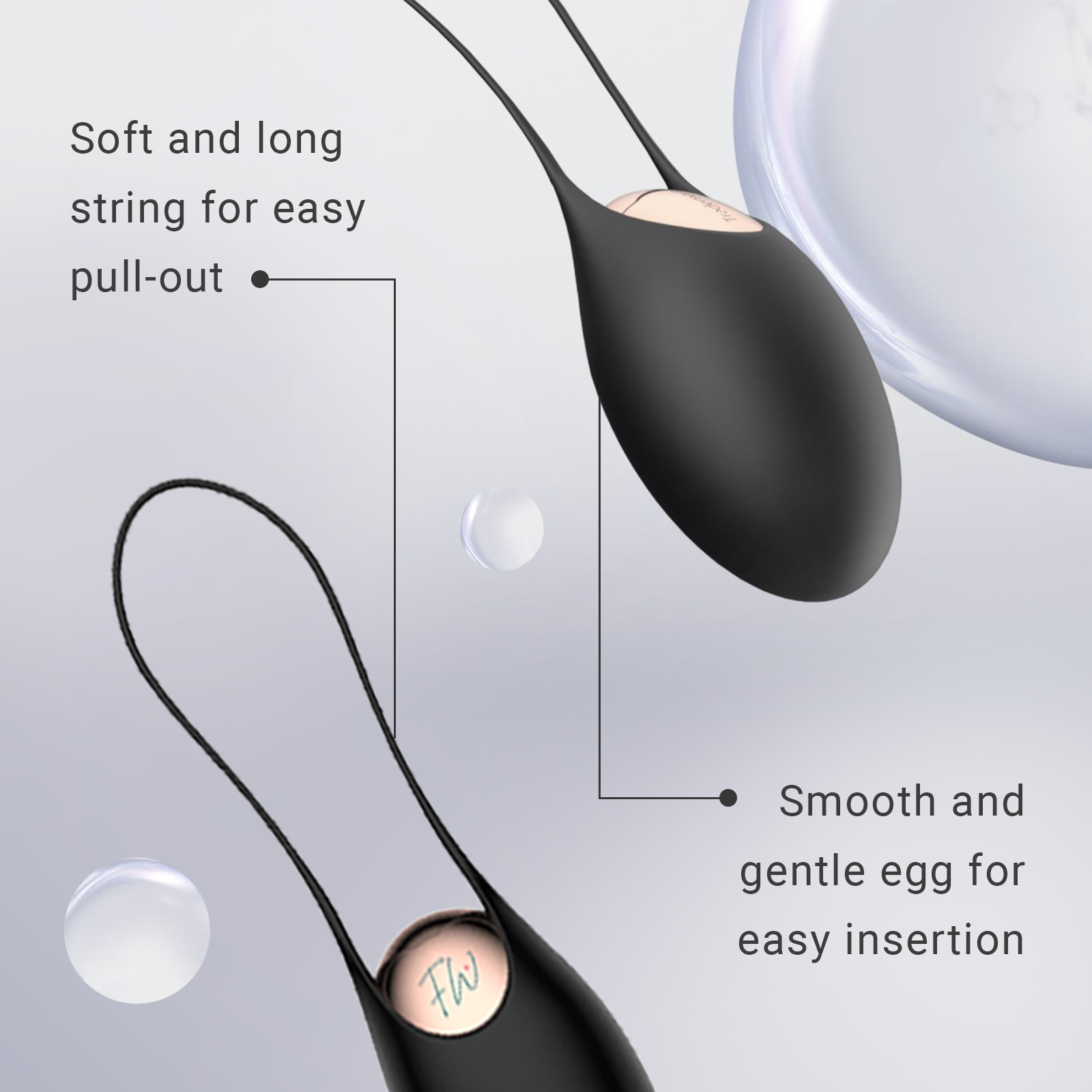 String and Jump Egg Vibrator - Feather Wellness String and Jump Egg Vibrator - Feather Wellness