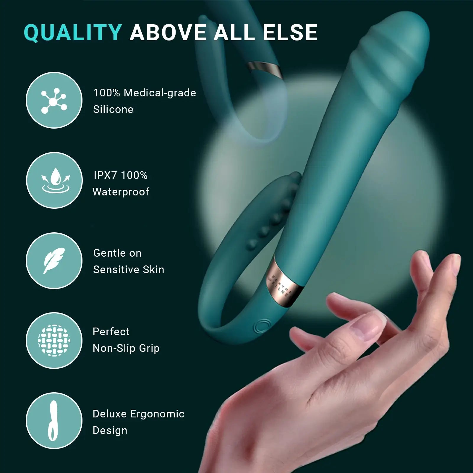 Dual Vibrating Firm Massager - Feather Wellness Dual Vibrating Firm Massager - Feather Wellness